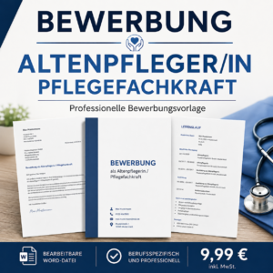 Bewerbung Altenpfleger/in / Pflegefachkraft