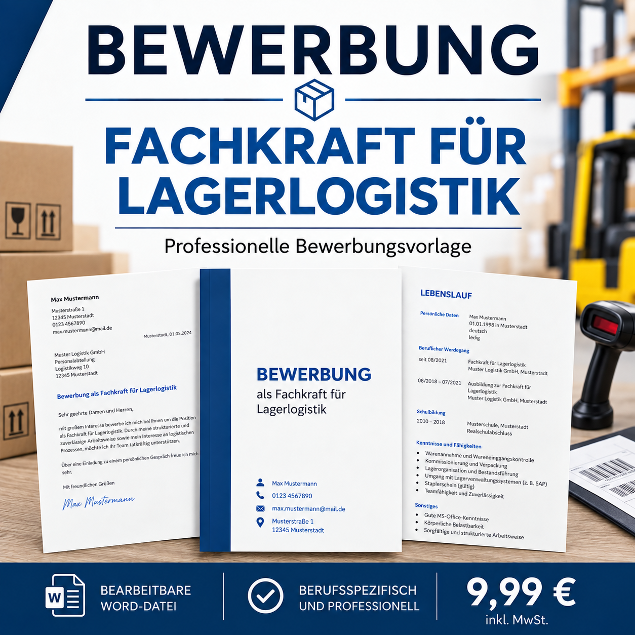 Bewerbung Fachkraft für Lagerlogistik – professionelle Bewerbungsvorlage für Ihre Bewerbung