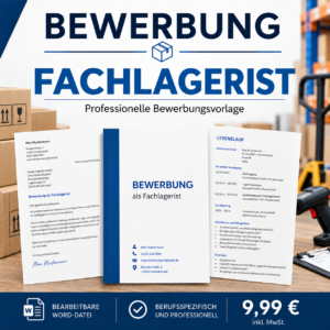 Bewerbung Fachlagerist/in – professionelle Bewerbungsvorlage für Ihre Bewerbung
